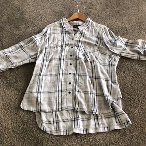 Plaid button up shirt